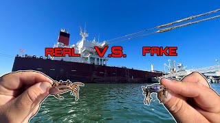 Fishing for Sheepshead REAL VS FAKE CRABS!