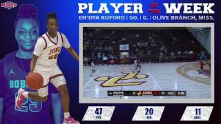 HIGHLIGHTS: MACCC Week 3 Women's Basketball Player of the Week, En'Dya Buford