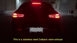 HMD Performance For Benz GLE400 Coupe Stainless Steel Catback with Valve Exhaust