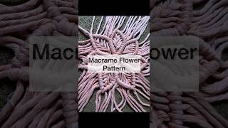 Macrame Flower Pattern #macrame #macrametutorial #macrameflower #macramepattern