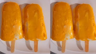 Homemade Mango Dolly Ice-cream | Mango vanilla Popsicle | Flavours Touch