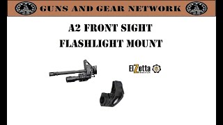 A2 FRONT SIGHT FLASHLIGHT MOUNT (Elzetta)