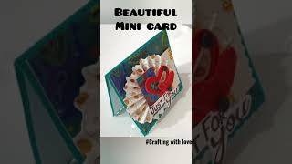 #shorts#cardideas.                                  Mini card idea||DIY||Handmade mini card❤️❤️