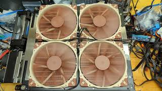 Four fans 3 spin one slow to start. Noctua said it's fine.