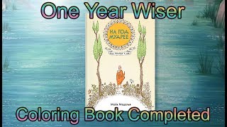 На год мудрее без комментариев / One Year Wiser Completed Finished colouring book Mike Medaglia