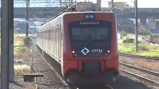 CPTM Série 7000 Trem Q060 Ex Linha 9 Partindo de Tamanduateí Linha 10.