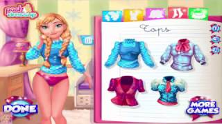 Cartoon game. DISNEY PRINCESS - Anna Goes to High School. Full Episodes in English 2016