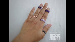 خواتم بالخرز مشروع مربح والطريقه سهله جدا ( اكسسوارات خرز )beads rings