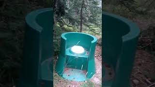 strange looking outhouse