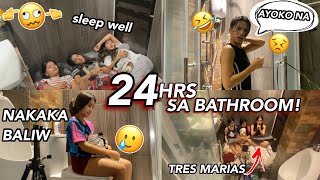 24HRS BATHROOM CHALLENGE!! (GRABE TO!)