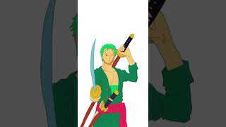 draw Zoro from one piece #Anime #One piece#artwork