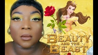 Disney Princess Makeup: Belle ft. Fenty Lip Paint Unveil