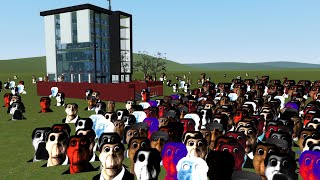 OBUNGA FAMILY VS HOUSES In Garry's Mod!