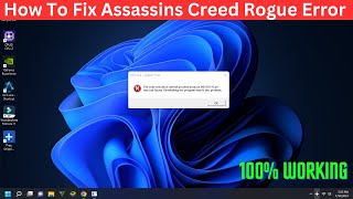 How To Fix Assassins Creed Rogue Error 100% Working | Absaar Provider |