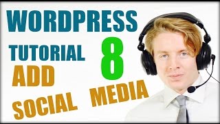 Wordpress tutorial step by step 2016 (Part 8) -  Add Social media