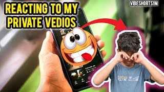 Reacting to my private vedios😶 vibeshorts1m