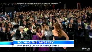 Jennifer Lawrence Dress Rip Not A Wardrobe Malfunction at SAG Awards  YouTube