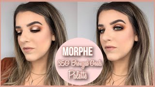 GO TO BRONZED HALO EYE USING THE NEW MORPHE 35G BRONZE GOALS PALETTE || MAKEUP TUTORIAL