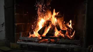 Relaxing Fireplace Sounds - Burning Fireplace & Crackling Fire Sounds (NO MUSIC) 🔥