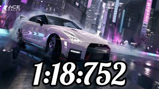 Ace Racer | 1:18:752 - Time Attack - Cliff Edge (top 100)