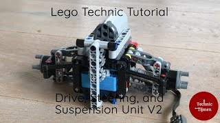 Lego Technic Tutorial Drive, Steering, and Suspension Unit V2