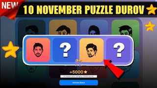 10 November Major Puzzle Durov Solved Today | Major Daily Combo Card 10 November | Major Puzzle