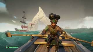 Using a Rowboat Cannon for the First Time on Our Own Ship (Sea of Thieves)