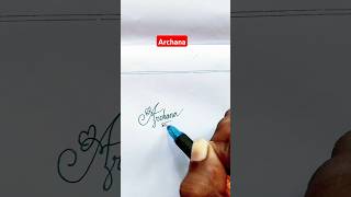 Cursive Signature | Archana | Sk cursive art ✅