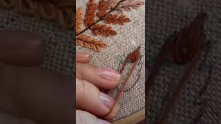 fishbone embroidery trick #embroidery