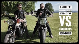 Enfield Interceptor VS Triumph Bonneville T100  owners talk Turkey. #interceptor650 #triumphbikes