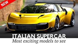 10 Exclusive Italian Supercars with Upgraded Engines & Tailor-Made Interiors