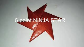 SIX POINT NINJA STAR EASY.....FOR KIDS