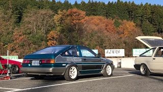 Kazuhiko Kojima AE86 drift at Nikko Circuit