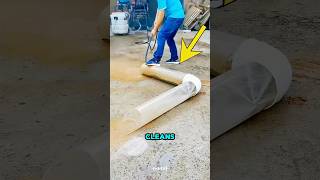 High-pressure water jet pipe cleaning#shorts