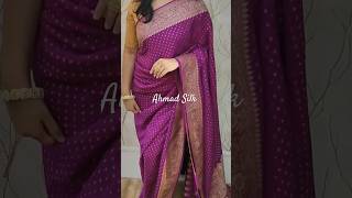 Banarsi Handloom Pure Khaddi Crepe Silk Saree #ahmadsilk #chiffon #khaddi #handloom #saree#sareelove