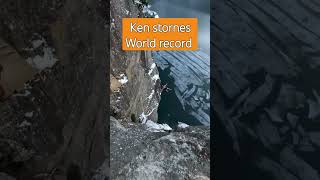 ken stornes world record cliff jump #shorts #kenstornes #cliffjumper #iceman #norway #norwegian