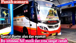 Bareng Bis ATB rasa sultan full musik dan crew ramah!Trip Harapan jaya AG 7630 US (panah asmara)