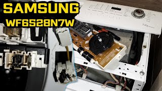 Ремонт Стиральной машины Samsung WF6528N7W Ошибка 4E Замена УБЛ