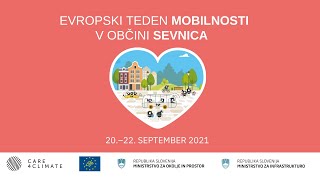 Utrinki iz Evropskega tedna mobilnosti 2021 v občini Sevnica