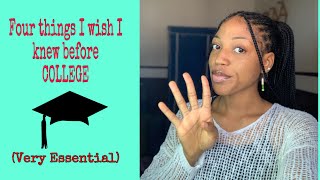 Four things I wish I knew before College(Insights)#vlog #collegelife