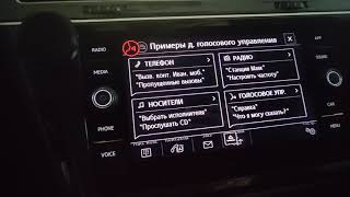 Активация голосового управления VW Tiguan 2.