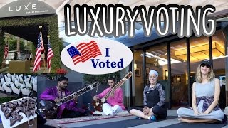 The Most Luxurious Polling Station 2016 [Yoga, Live Music, Free Food]