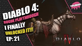 Diablo 4: Finally I unlocked the mount! Rogue playthrough episode 21.