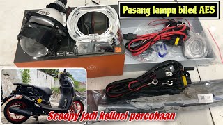 pasang lampu biled ke scoopy 132cc tune up #biled #scoopy