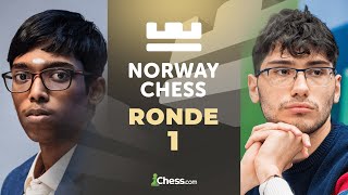 Alireza contre Pragg au Norway Chess 2024 - Ronde 1