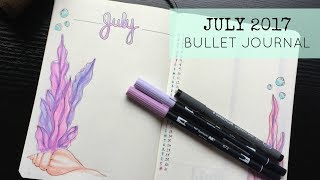 PLAN WITH ME | JULY 2017 Bullet Journal Set Up