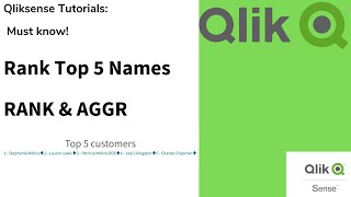 Get the Top Ranked names RANK & AGGR in QLIK Sense