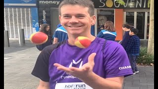 My mate completes the 2023 HBF run...JUGGLING!