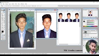 How to make passport size photo in Adobe Photoshop 7.0 || Passport size photo in Photoshop 7 0