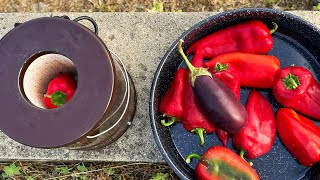 Roasting Bulgarian peppers and tearing up the cabin [CC for subtitles]